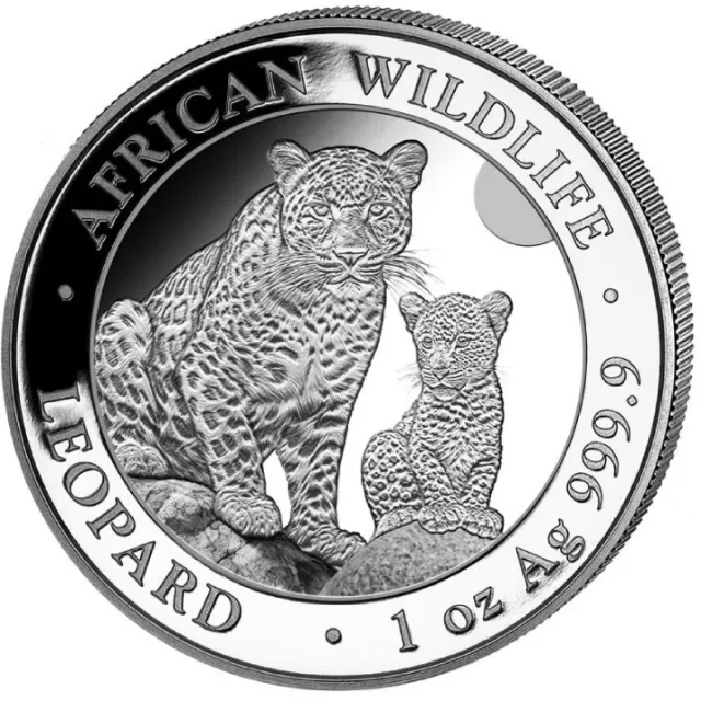 SOMALIE 100 Shillings Argent 1 Once Wildlife Léopard 2024