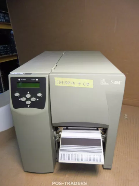 ZEBRA S4M S4M00-200E-0200T USB NETWORK 104mm Thermal Label Printer 134154 INCH