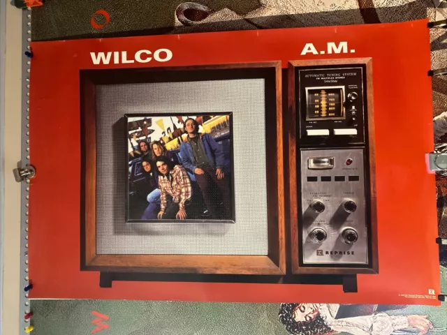 WILCO PROMO Poster 24X36 1995 A.M. Sire Records Jeff Tweedy