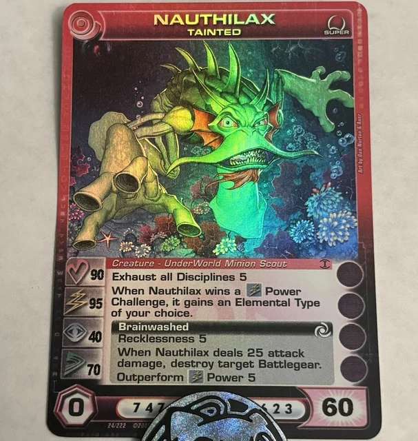 CHAOTIC CARD NAUTHILAX Tainted Super Rare Underworld Creature - MAX C Mid Energy $20.00 - PicClick CA CHAOTIC CARD NAUTHILAX Tainted Super Rare Underworld Creature - MAX C Mid Energy $20.00 - PicClick CA