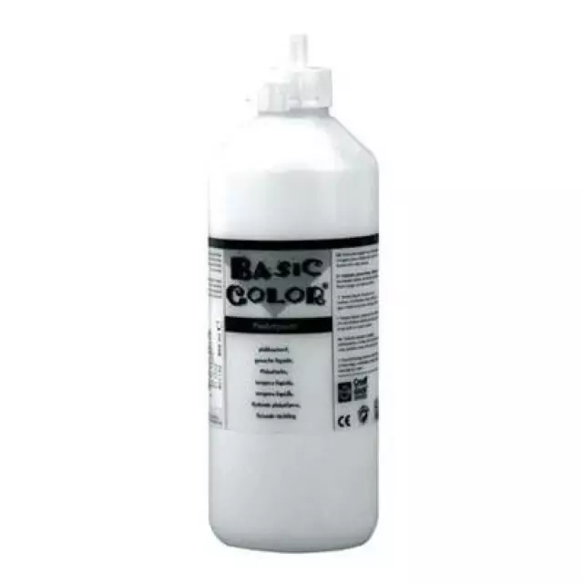 Creall Basic Color Plakatfarbe Kinder Malfarbe Schulmalfarbe Farbe Weiss 500ml