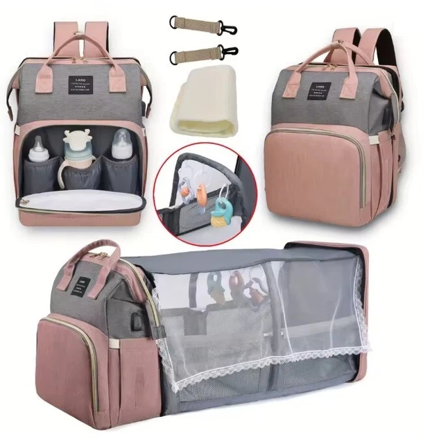 Borsa Fasciatoio Laessig Con Accessori - Borsa Portatutto Per Neonati Con Portabiberon Termico - Foto 8