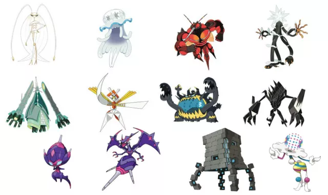 6IV ALL SHINY (+ REGS) ULTRA BEASTS BATTLE READY EV'D Pokemon