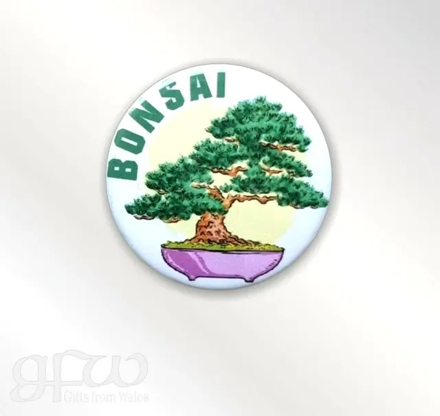 Bonsai - Small Button Badge - 25mm diam