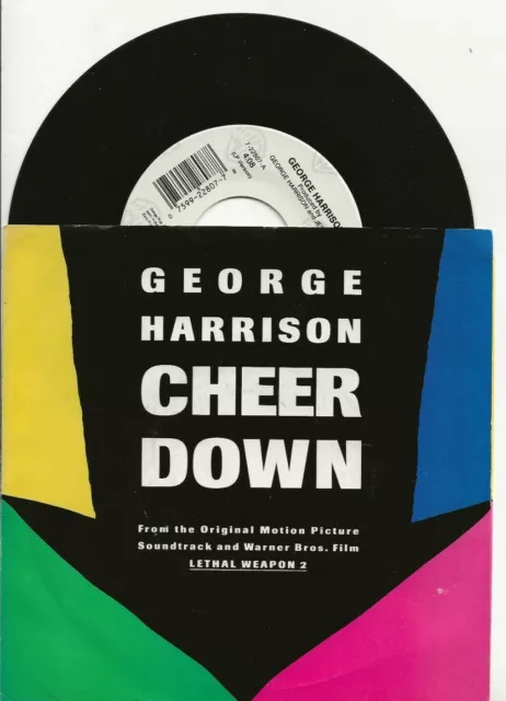 George Harrison Beatles Cheer Down Rare 7 Inch Single From Usa + Picture Cover