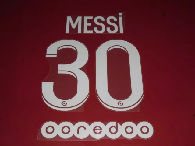 Name Set Flocage Officiel Messi Psg Home (Maillot Marine) 2021/2022
