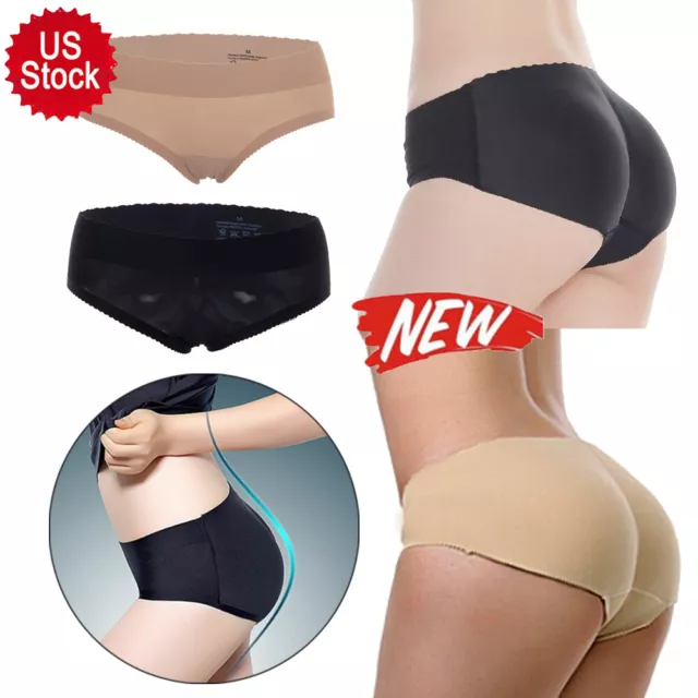 WOMEN PUSH-UP BUTT Lifter Enhancer Brief Padded Underwear Hip