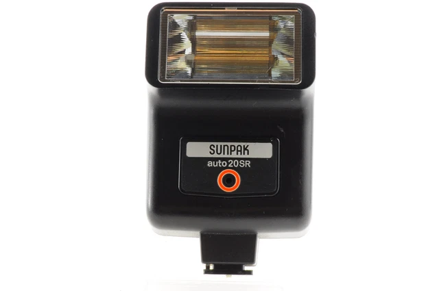 [Excellent++] SUNPAK auto 20 SR Shoe Mount Flash w/ For Old Vintage SLR Camera -