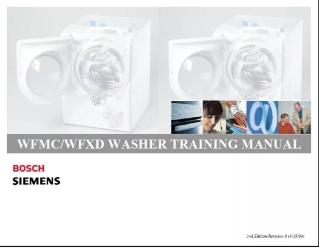 Repair Manual: BOSCH WASHERS & DRYERS (choice of 1 manual,models in description)