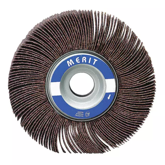 MERIT 08834137451 Flap Wheel,3 in Dia,1 in W,P80 Grit 30C739