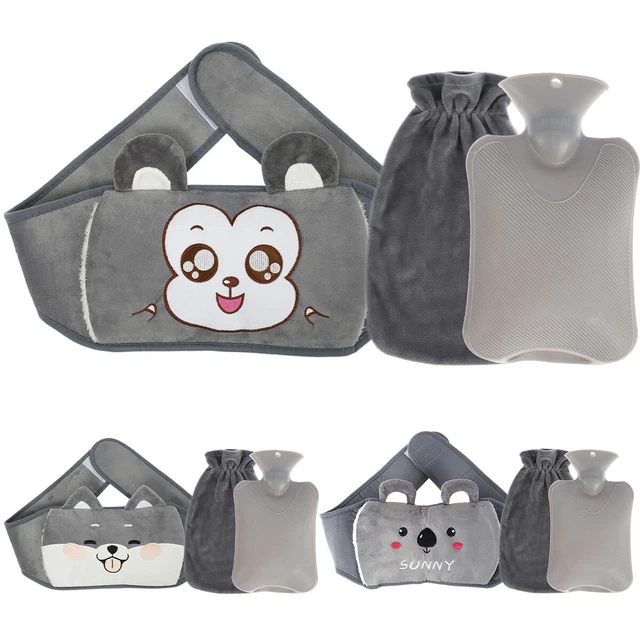 Hot Water Bottle with Soft Plush Hand Waist Warmer Cover 1000ml Hot Water SA