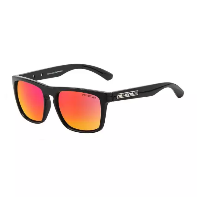 Gafas de sol polarizadas Dirty Dog Monza (negras/rojas)