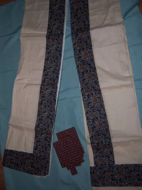 JCPENNEY BELVIDERE DRAPERY PANEL PAIR WITH TIE BACKS 84 x 84