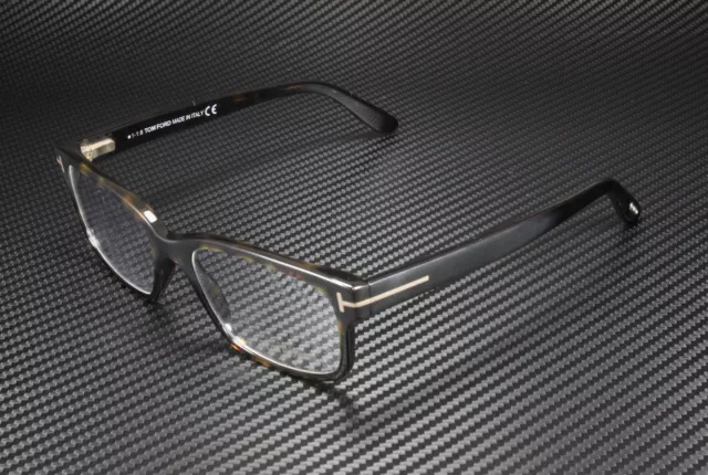 Tom Ford FT5313 052 Dark Havana Clear Lens Plastic 55 mm Men's Eyeglasses