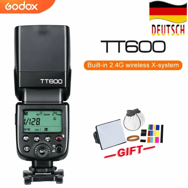 DE Godox TT600 2.4G Blitz Speedlite für Canon Nikon Pentax Olympus (No TTL)