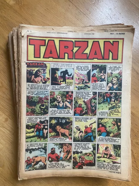 Editions Mondiales Lot 126 Tarzan Entre 11 Et 247 1948-1951 Red Ryder