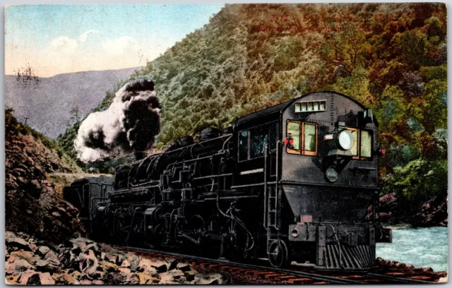 Southern Pacific SP Railroad Locomotive Compound Mallet Train Postcard