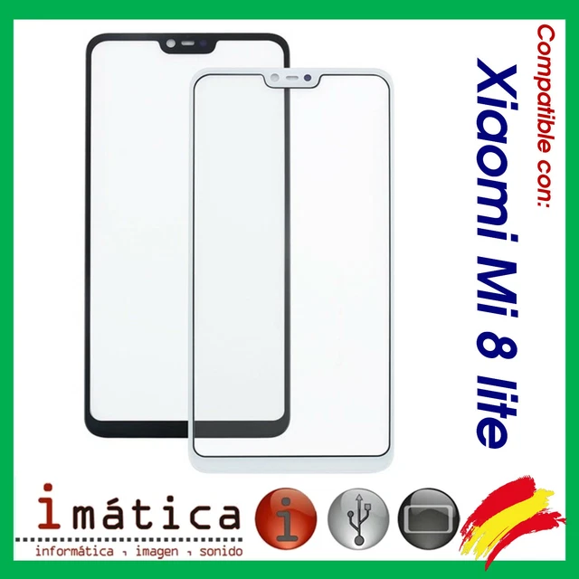 Verre de Rechange Frontal Pour Xiaomi Mi 8 lite Ecran Tactile Noir Blanc