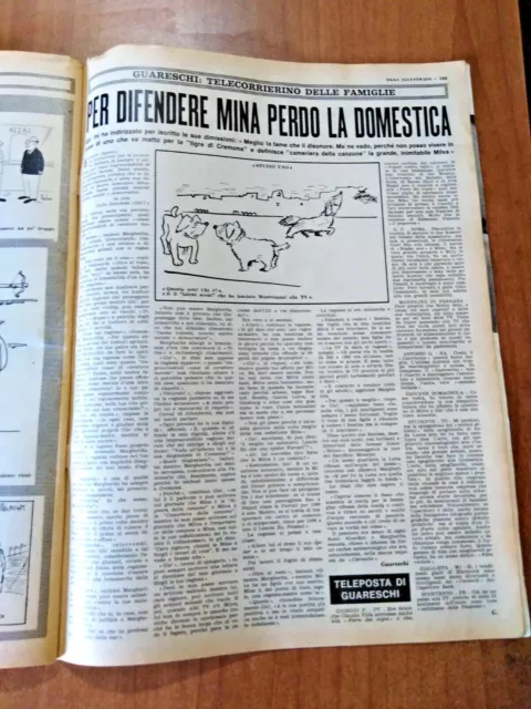 clipping / ritaglio 1965 GUARESCHI: PER DIFENDERE MINA PERDO LA DOMESTICA