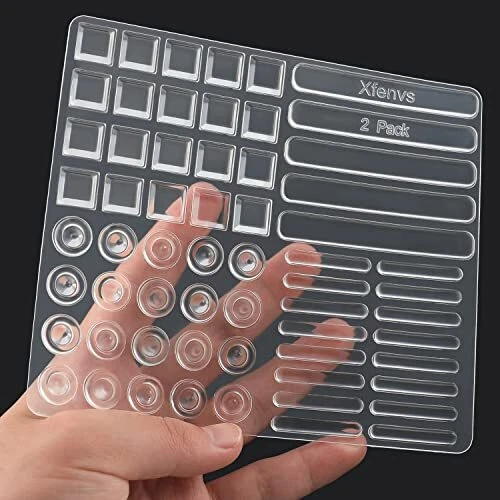 Cabinet Door Bumpers 122 Piece Premium Clear Soft Rubber Bumper Pads Strong Self