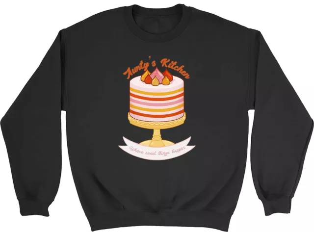 Aunty's Kitchen Sweatshirt Mens Womens Where Sweet things Happen Gift Jumper