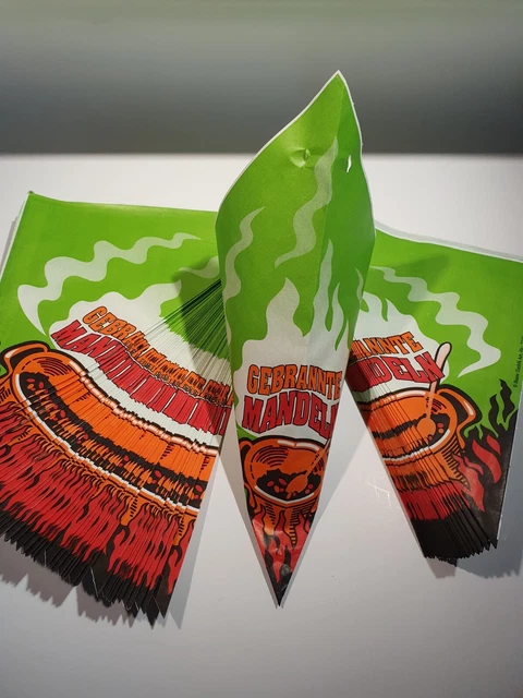 Spitztüte gebrannte Mandeln, Papiertüte, Papierspitztüte für Hochzeit, Feier ...