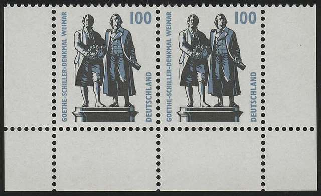 1934 SWK 100 Pf Paar UR ** postfrisch