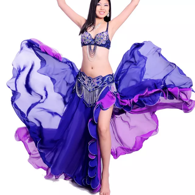 C920 Bauchtanz Kostüm 2 Teile  BH+ Gürtel belly dance costume