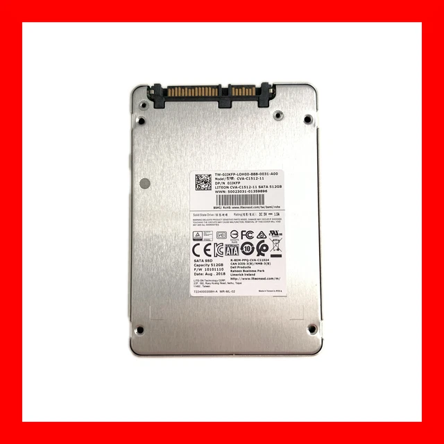 NEW DELL LITE On Ssd 512Gb 2.5 Sata 7Mm Jjkfp 0Jjkfp Precision Liteon Cva C1512 84.00 PicClick UK