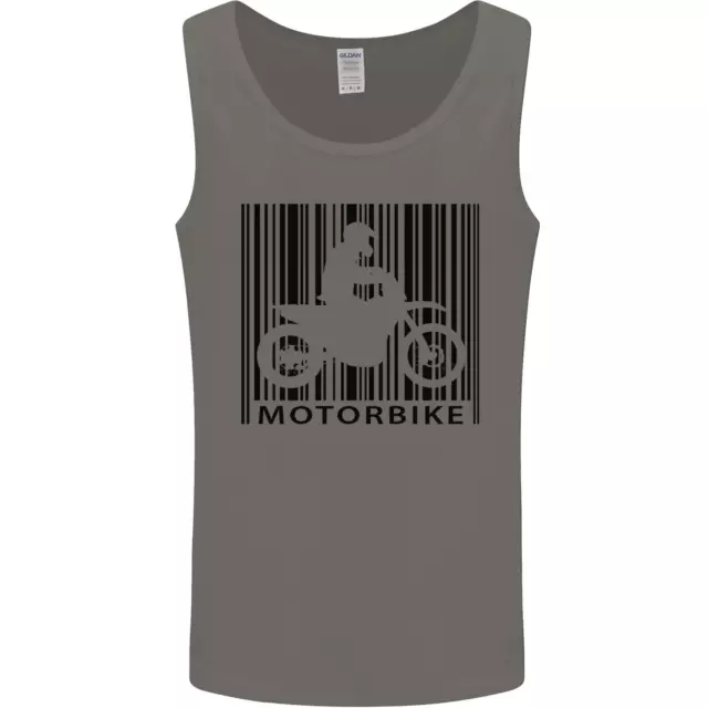 Gilet Serbatoio Moto Codice a Barre Biker Moto Uomo