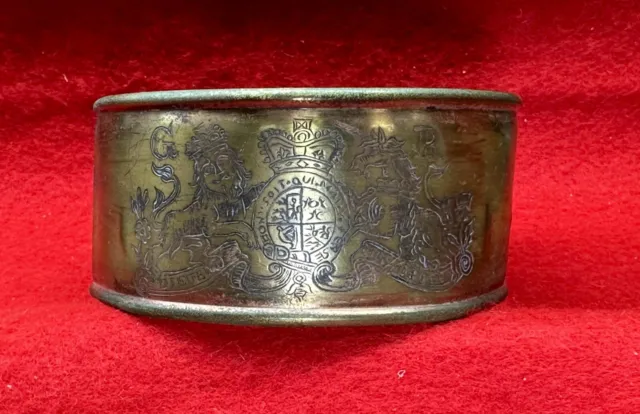 Indian Trade Engraved Brass Arm Band - No Provenance