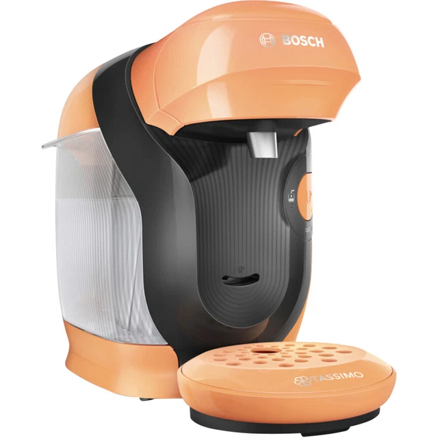 Bosch Haushalt Style TAS1106 Kapselmaschine Orange One Touch, Höhenverstellba...