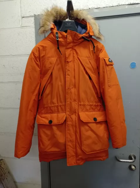 penfield hoosac mountain  parka orange size medium. 60/40 artic