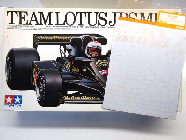 Feuille De Décalcomanies J.P.S. Lotus Mk.III 78 Au 1:20 Pour Maquette Tamiya – Qualité SHUNKO