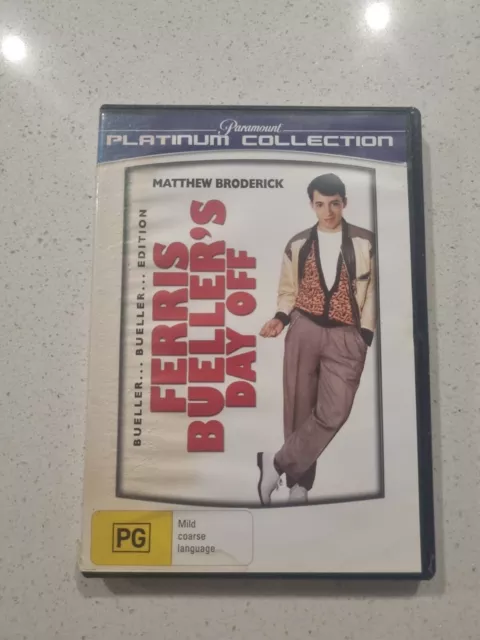FERRIS BUELLERS DAY OFF DVD Paramount Platinum Collection Pal R4
