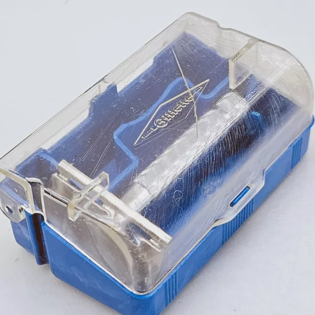 Vintage Gillette safety razor in plastic box 1970's shaving