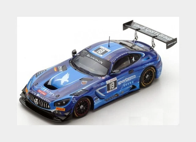 Miniature MERCEDES AMG GT3 4 Black Falcon - 8ème 24h Spa 2017- L.Stolz
