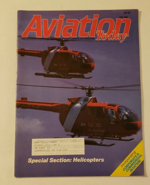 AVIATION TODAY MAGAZINE July 1990 £11.40 PicClick UK
