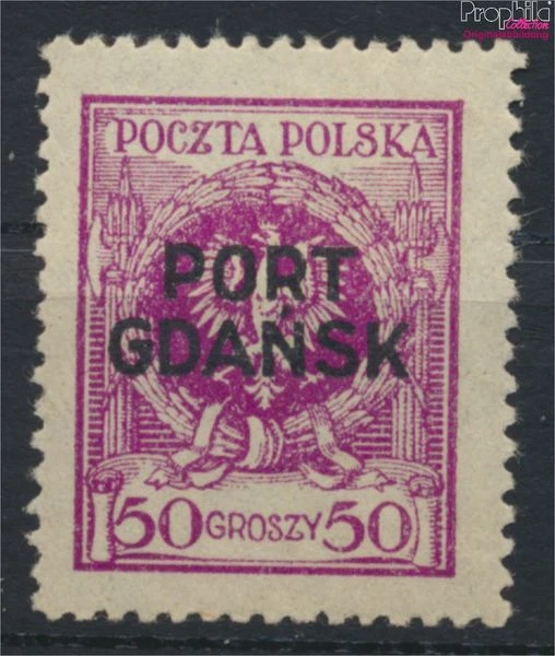 Briefmarken Polnische Post Danzig 1925 Mi 11a mit Falz (9975630