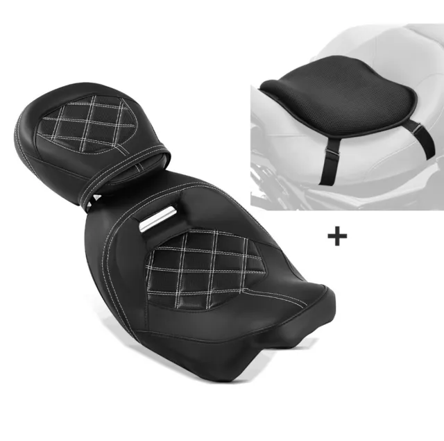 Set Asiento + Cojín gel L para Harley Electra Glide Standard 09-22 SB10