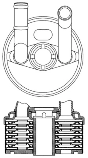 Raffreddatore olio Mahle cambio automatico BEHR CLC 184 000S per VW Polo Lupo 1 6x1 6e1 3