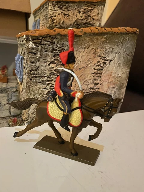 Figurine Starlux 1/32 9e Hussard – Premier Empire, Customisée Et Repeinte (très Bon état)