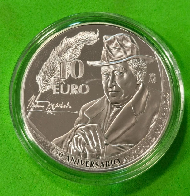 Moneda De Plata 10 Euros España 2025 | Edición Proof Con Futbolista Y Branding Oficial | Real Casa De La Moneda | Tirada Limitada 5.000