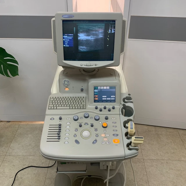 GE Logiq 5 Expert Ultrasound System with 2 Probe 12L 3.5CS Transducer & Printer