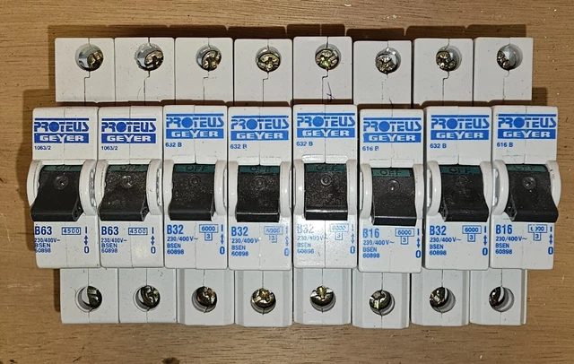 Proteus MCB Set di 7 interruttori miniaturizzati