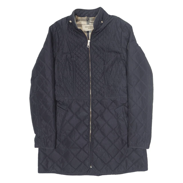 BURBERRY BRIT INSULATED Quilted Jacket Black Womens M 100.99