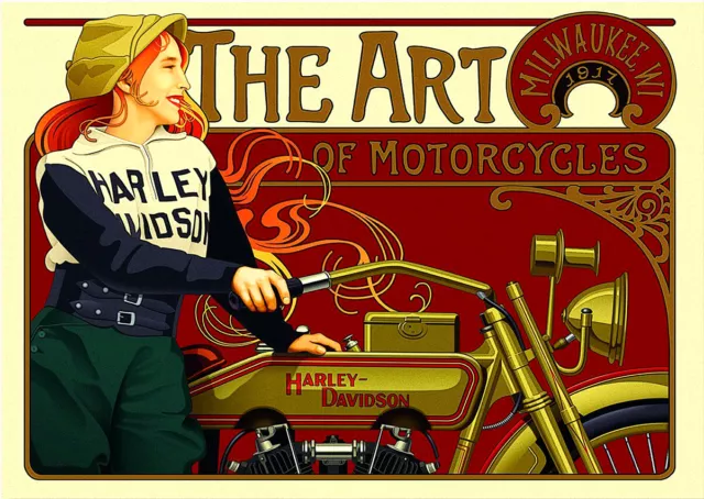 Poster A3 'Harley Davidson