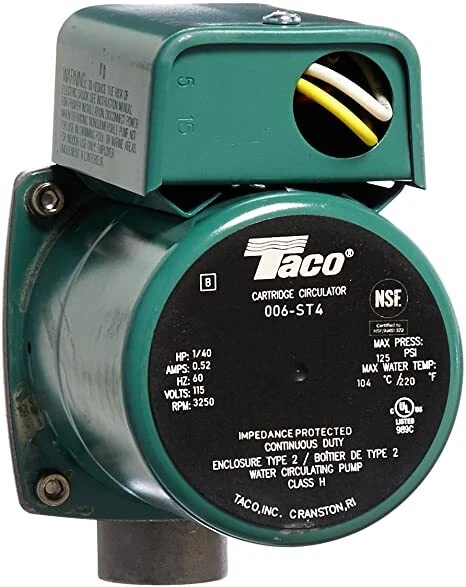 Taco 006-ST4 3/4" (Threaded): Stainless Steel Circulator, 1/40 HP