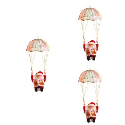 Adora 1pc Santa Claus Parachute Poupée Adorable Décoration de plafond unique durable 