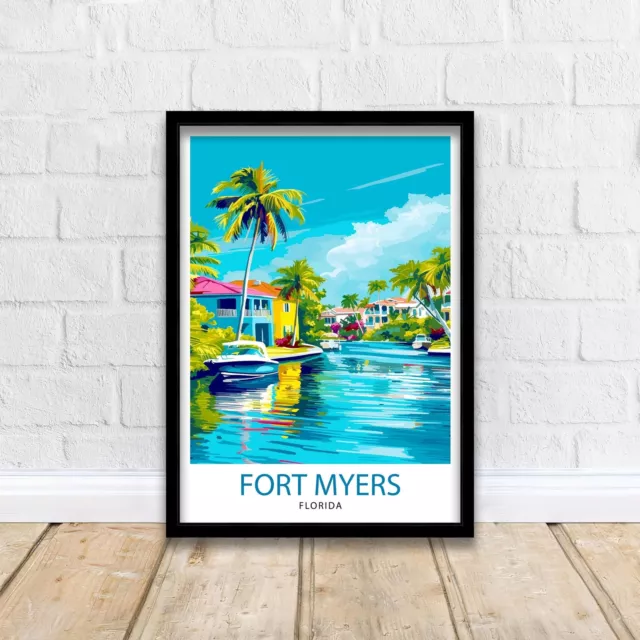 Fort Myers Beach Florida Travel Print